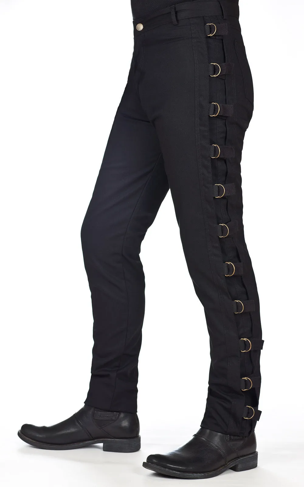 186ALT - D Ring & Strap Side Jeans