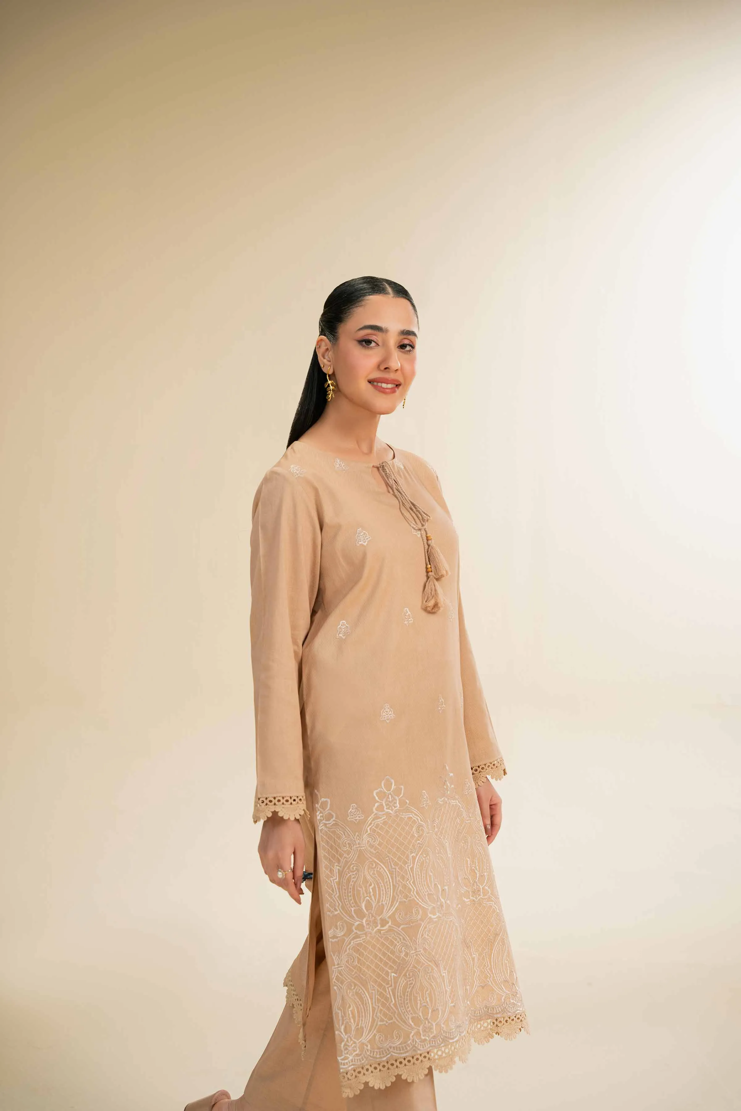 2 Piece - Dyed Embroidered Suit - 42501008