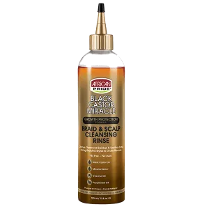 African Pride Black Castor Miracle Braid & Scalp Cleansing Rinse 12oz