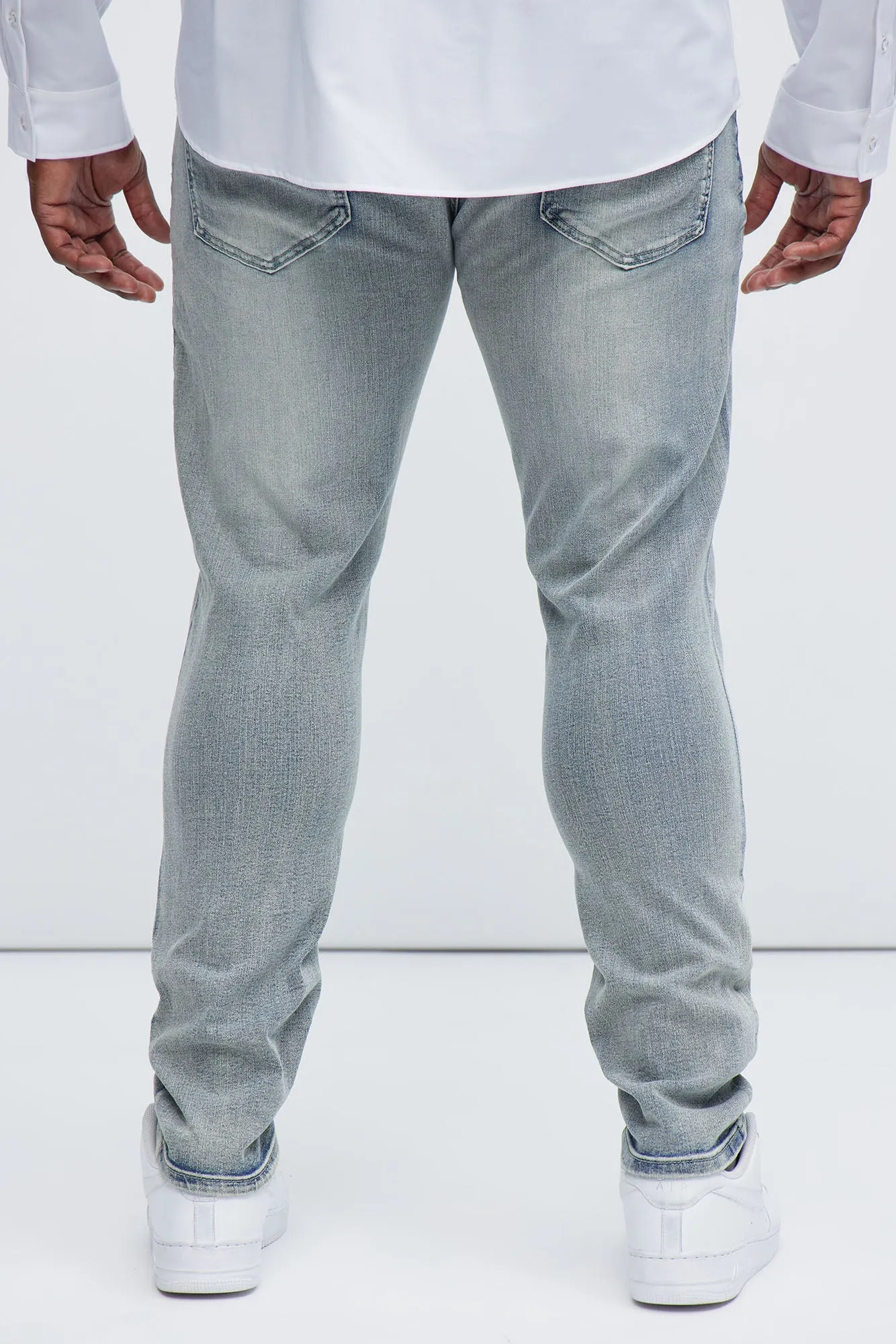 Always Rising Ripped Stacked Skinny Jeans - Medium Blue Wash