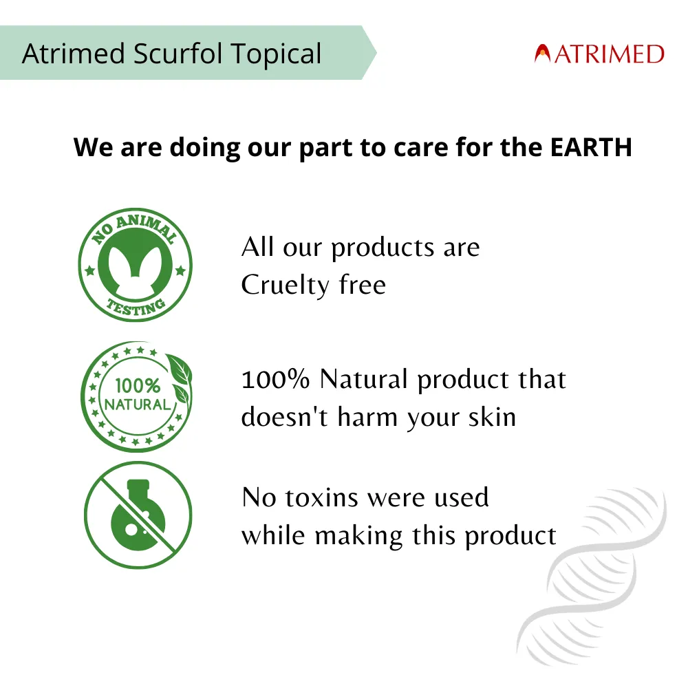 Atrimed Scurfol Anti-Dandruff Shampoo | Pack of 1 | 100ml
