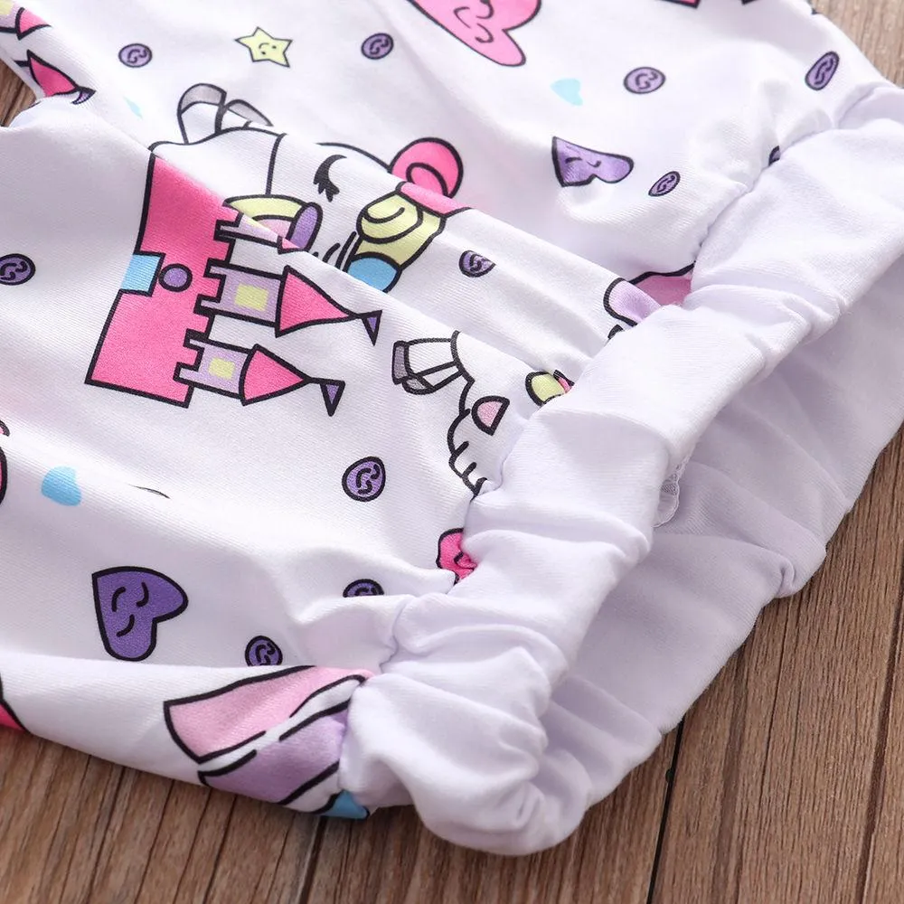 Baby Unisex 4-pcs Unicorn Romper & Pants Baby Clothing Warehouse