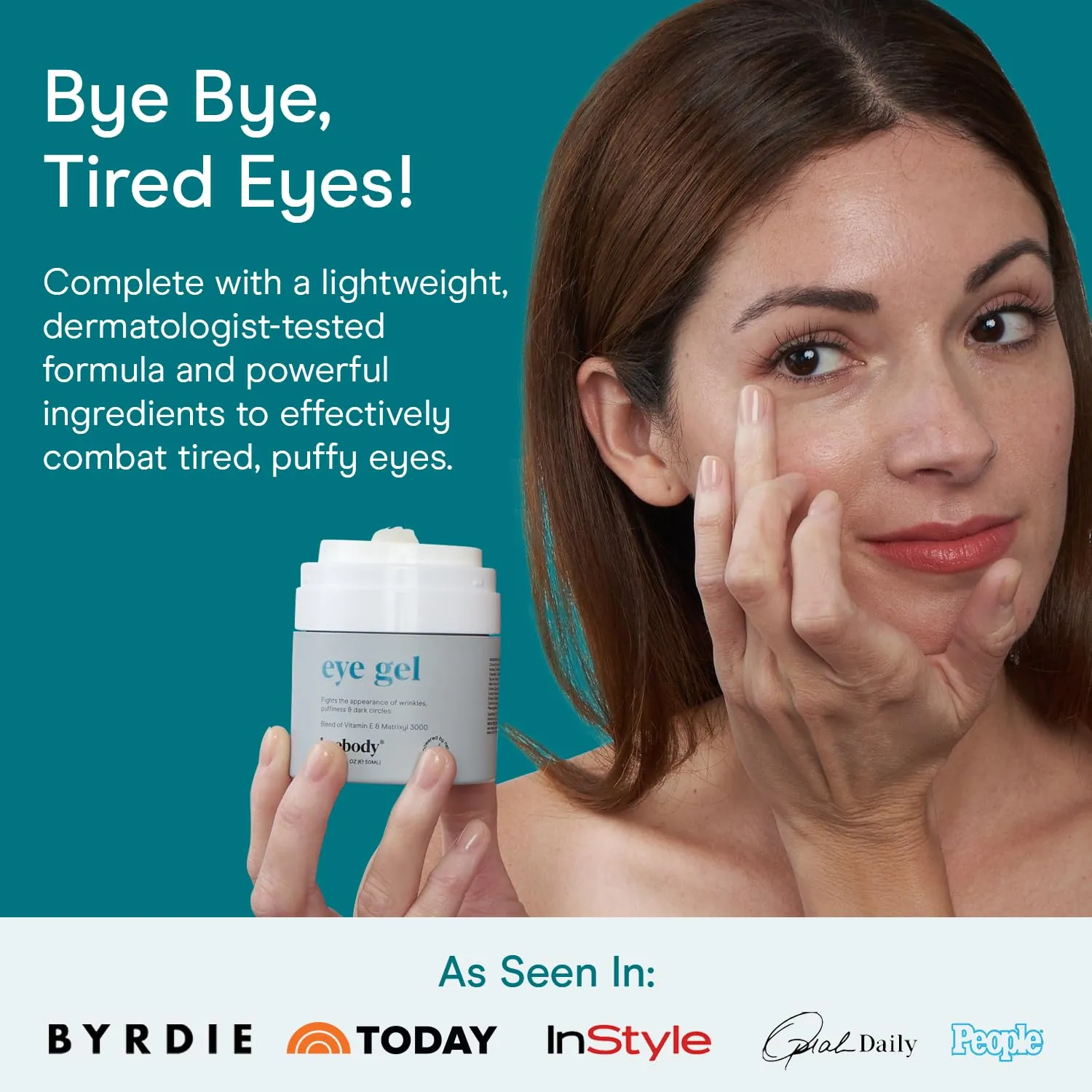 Baebody Eye Gel, Advanced Cooling Under Eye Cream For Dark Circles - Eye Cream for Puffiness and Bags under Eyes - Eye Cream Anti Aging & Hydrating, Beauty Gifts for Women
