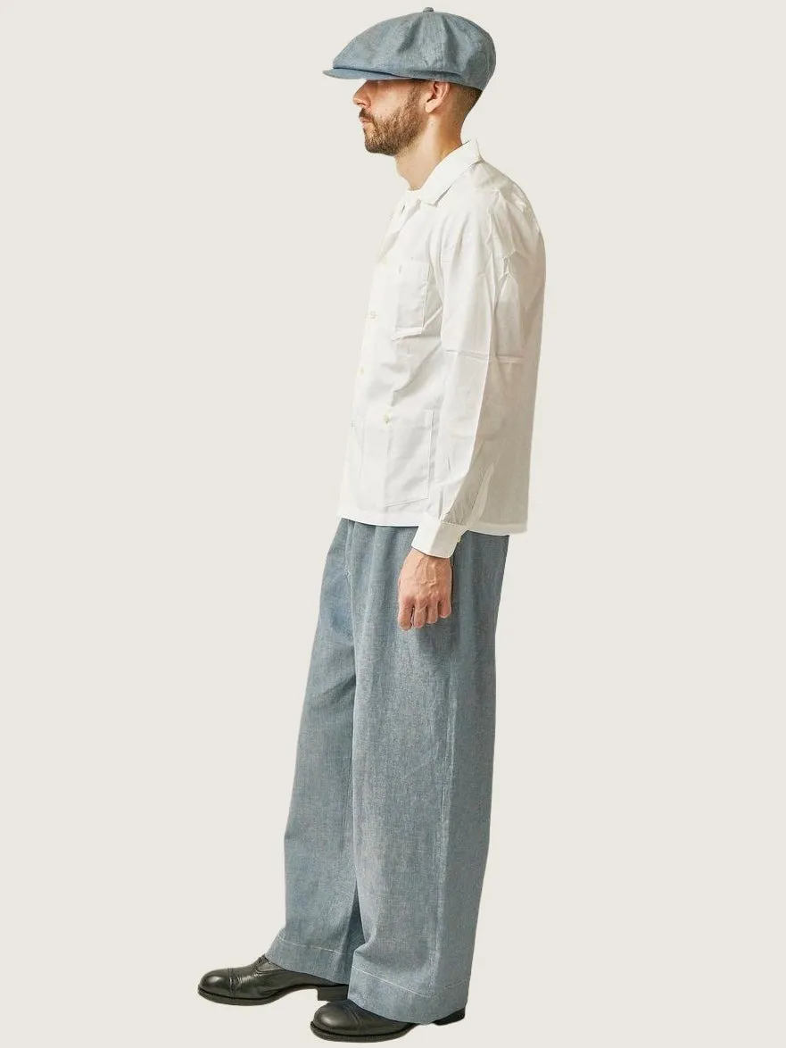 Belafonte Ragtime Clothing, Hiback Trouser, Blue Chambray