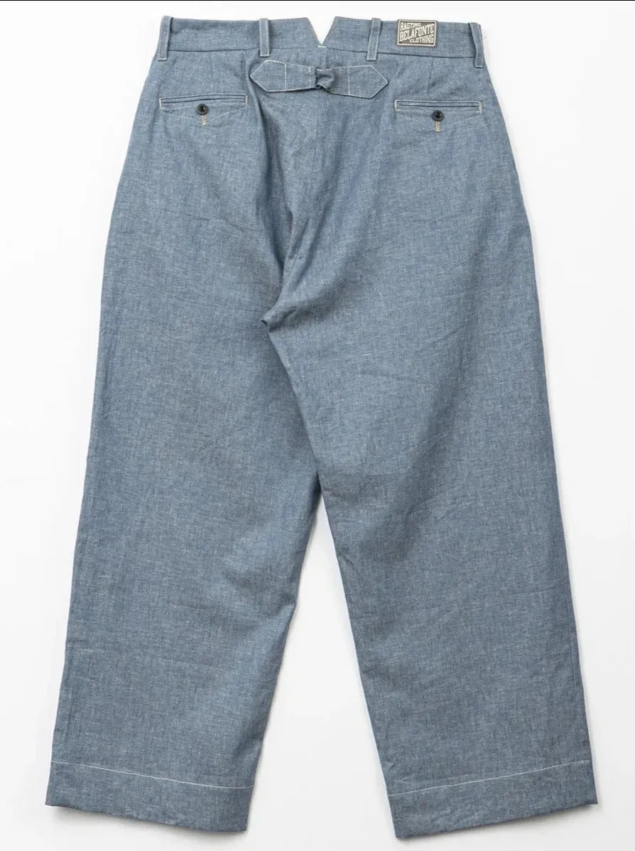 Belafonte Ragtime Clothing, Hiback Trouser, Blue Chambray
