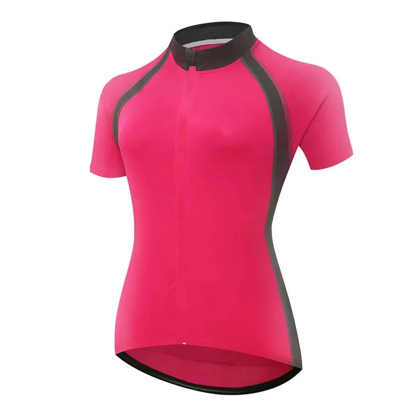 Bicycle Quick-dry Bike Jerseys Women's Cycling Jerseys Summer Short Sleeve Cycling Mountain Breathable