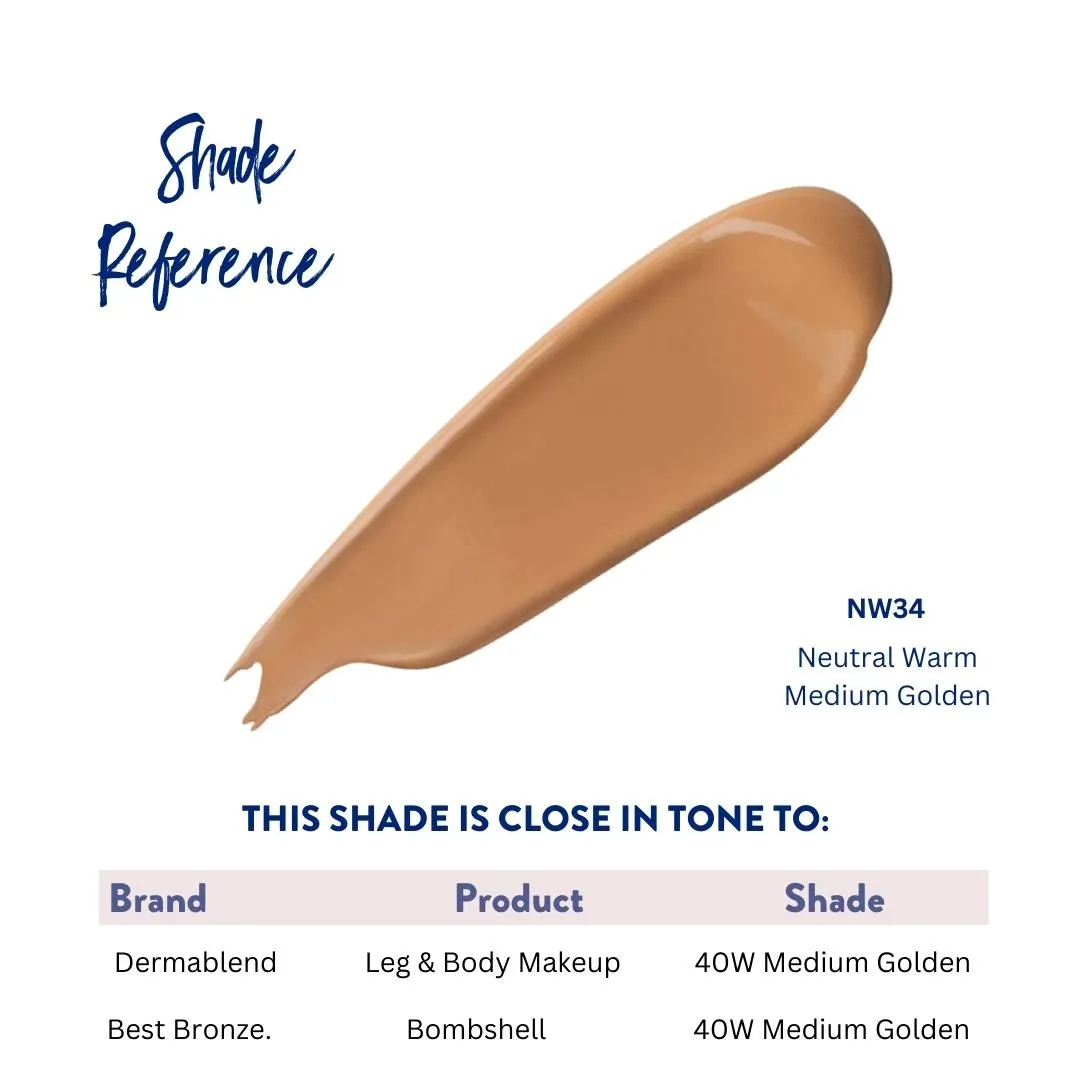 BOMBSHELL BODY & LEG MAKEUP - 3.4 FL.OZ   MIX TO MAGIC GLOW 1 FL.OZ