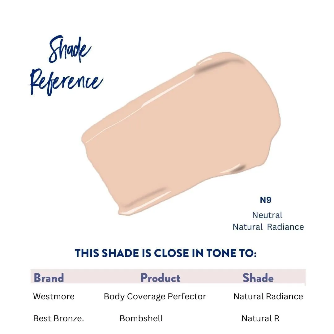 BOMBSHELL BODY & LEG MAKEUP - 3.4 FL.OZ   MIX TO MAGIC GLOW 1 FL.OZ