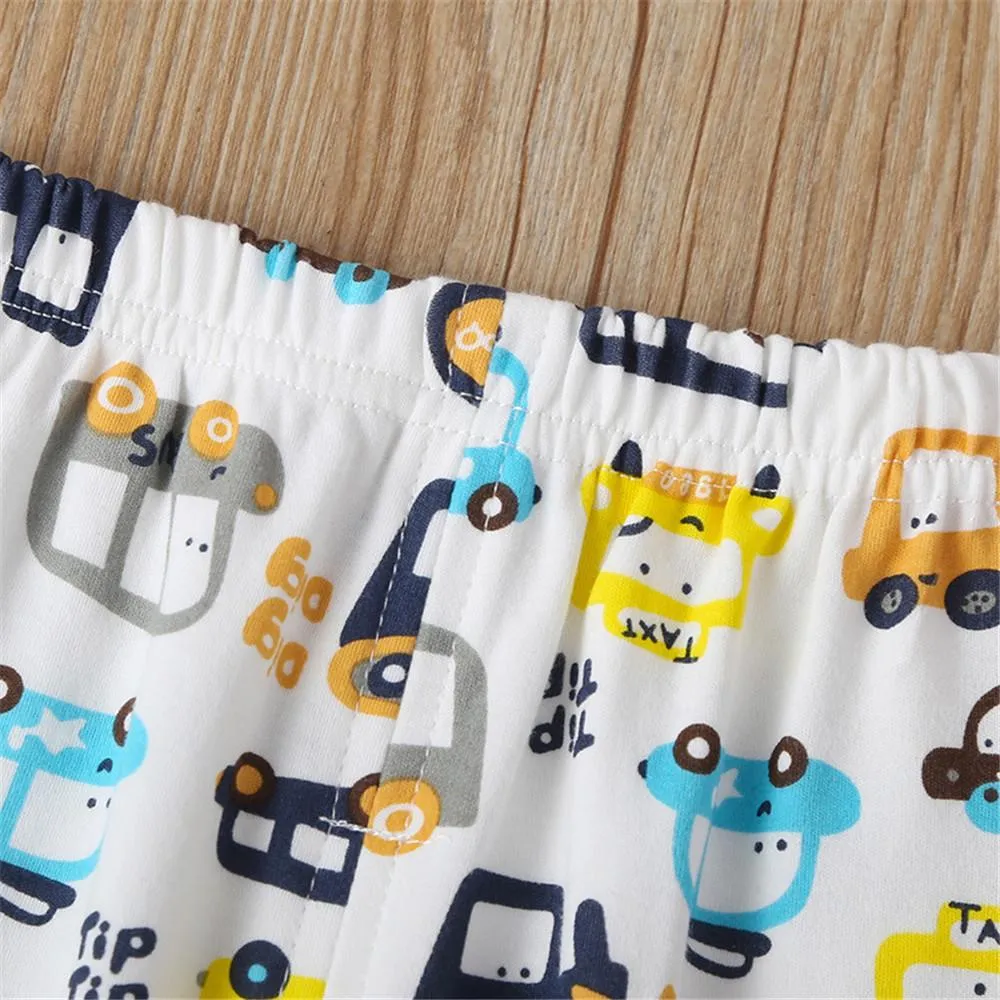 Boys Cartoon Cute Long Sleeve Top & Pants