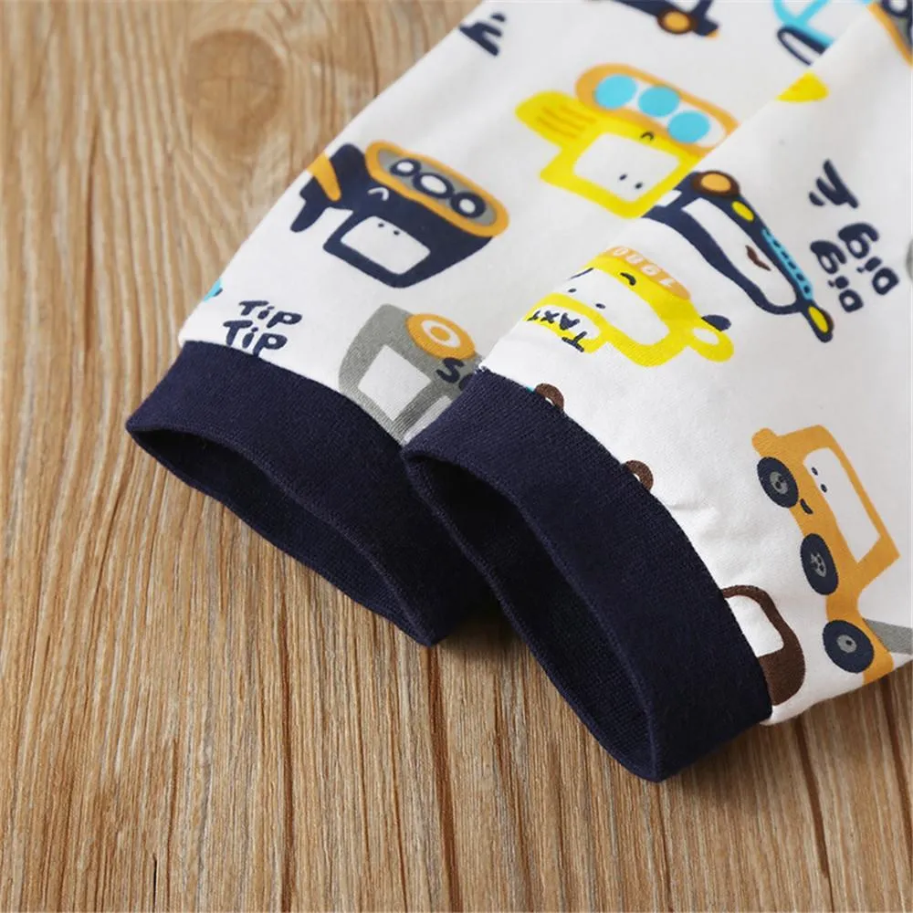 Boys Cartoon Cute Long Sleeve Top & Pants