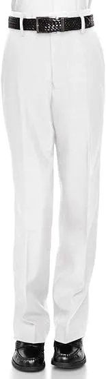 Boys Dress Pants Flat-Front - Slim fit Dress Slacks - Husky
