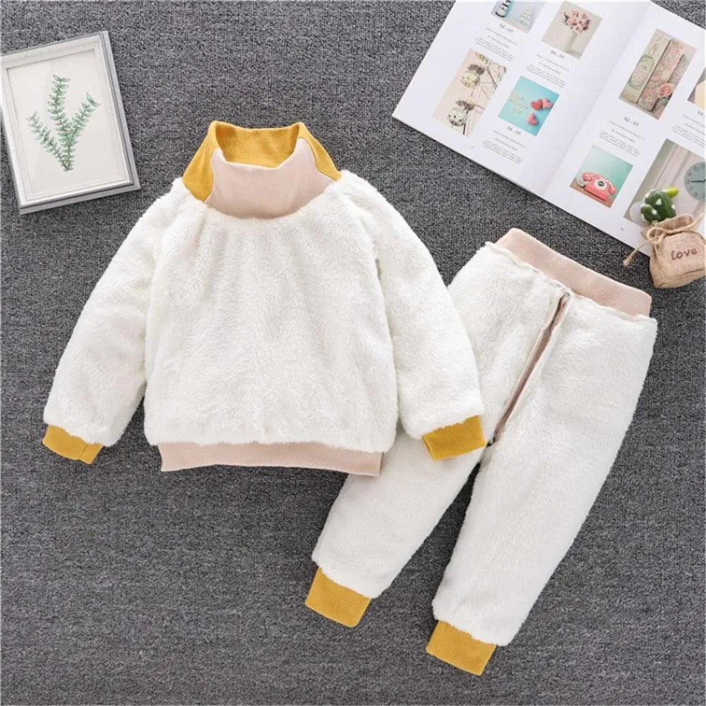 Boys Long Sleeve Pocket Warm Top & Pants Boy Boutique Clothing Wholesale