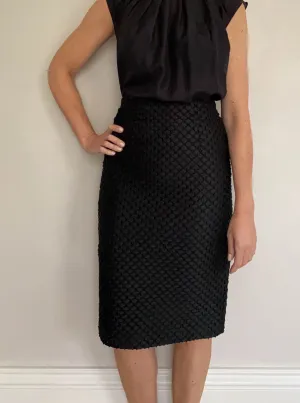 BURBERRY Fil Coup Pencil Skirt UK6