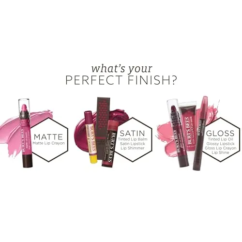 Burt’s Bees 100% Natural Lipstick, Lily Lake - 1 Tube
