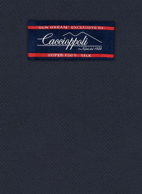 Caccioppoli Sun Dream Zicci Blue Wool Silk Pants
