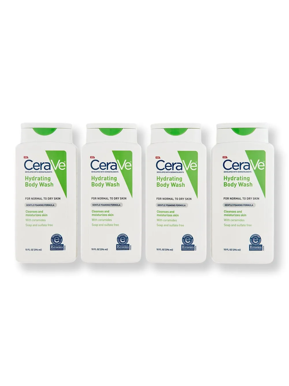 CeraVe Hydrating Body Wash 4 Ct 10 oz