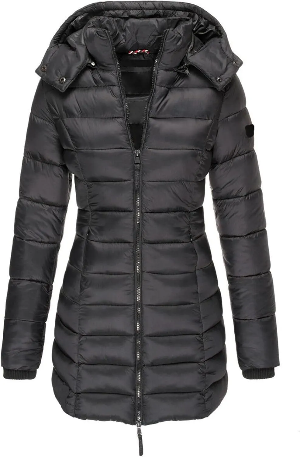 ChicCrate Women's Puffer Jacket Quilted Winter Coat Long Sleeve Lightweight Down Jackets Warm Clothes Outwear