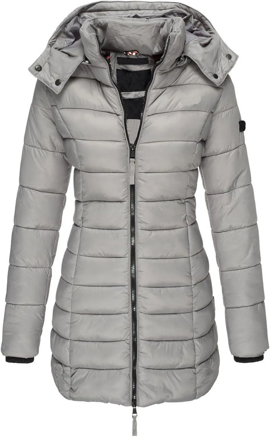 ChicCrate Women's Puffer Jacket Quilted Winter Coat Long Sleeve Lightweight Down Jackets Warm Clothes Outwear