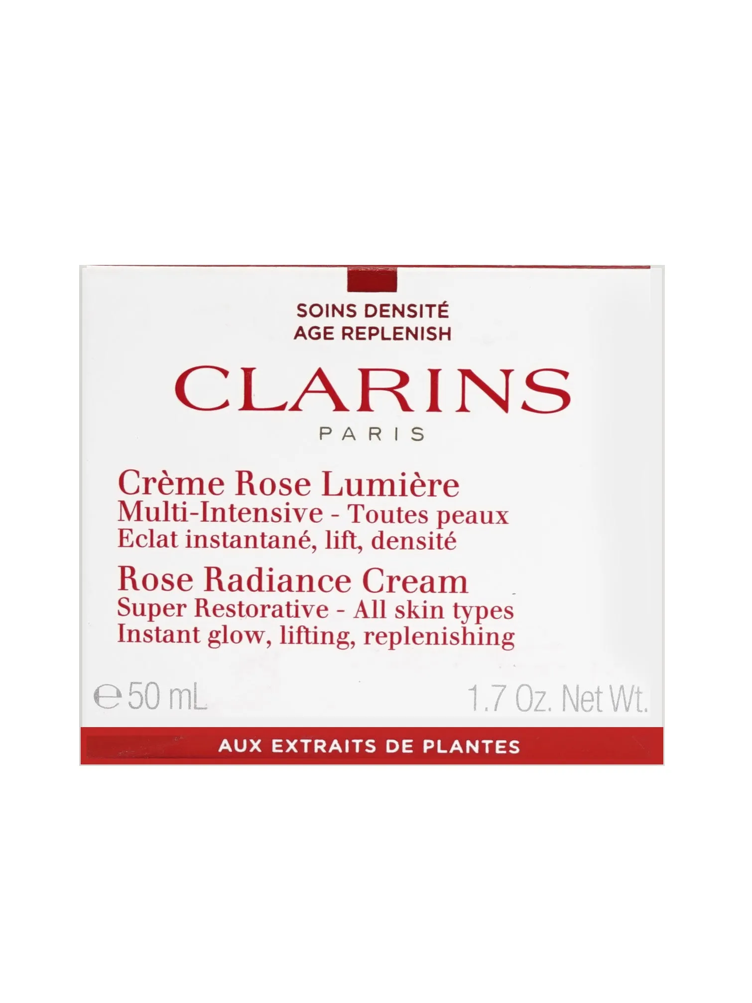 Clarins Rose Radiance Cream Super Restorative All Skin Types 1.7 OZ
