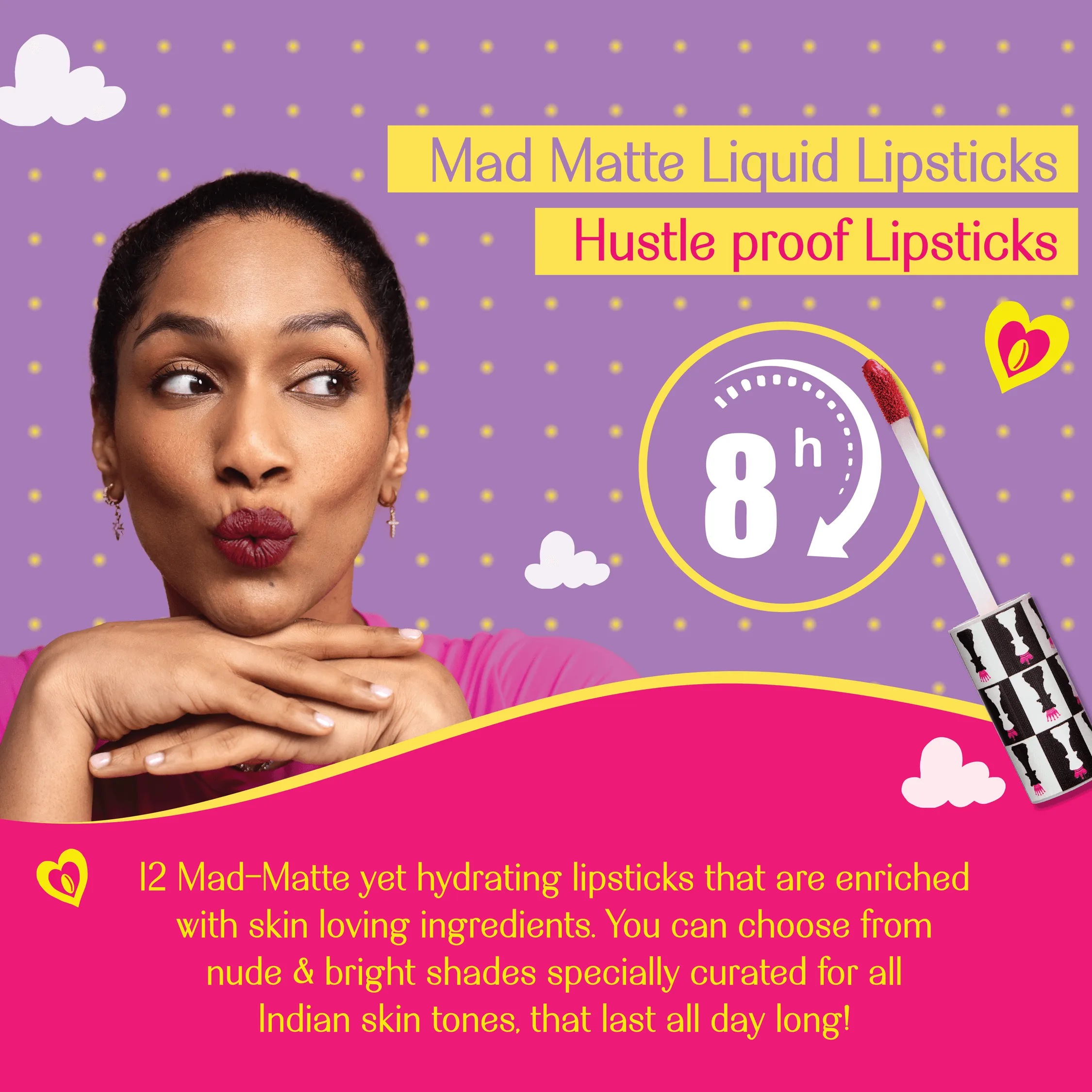 Clear The Lane- Game On! Mad-Matte Liquid Lipstick  (Nude Pink) Transfer-proof