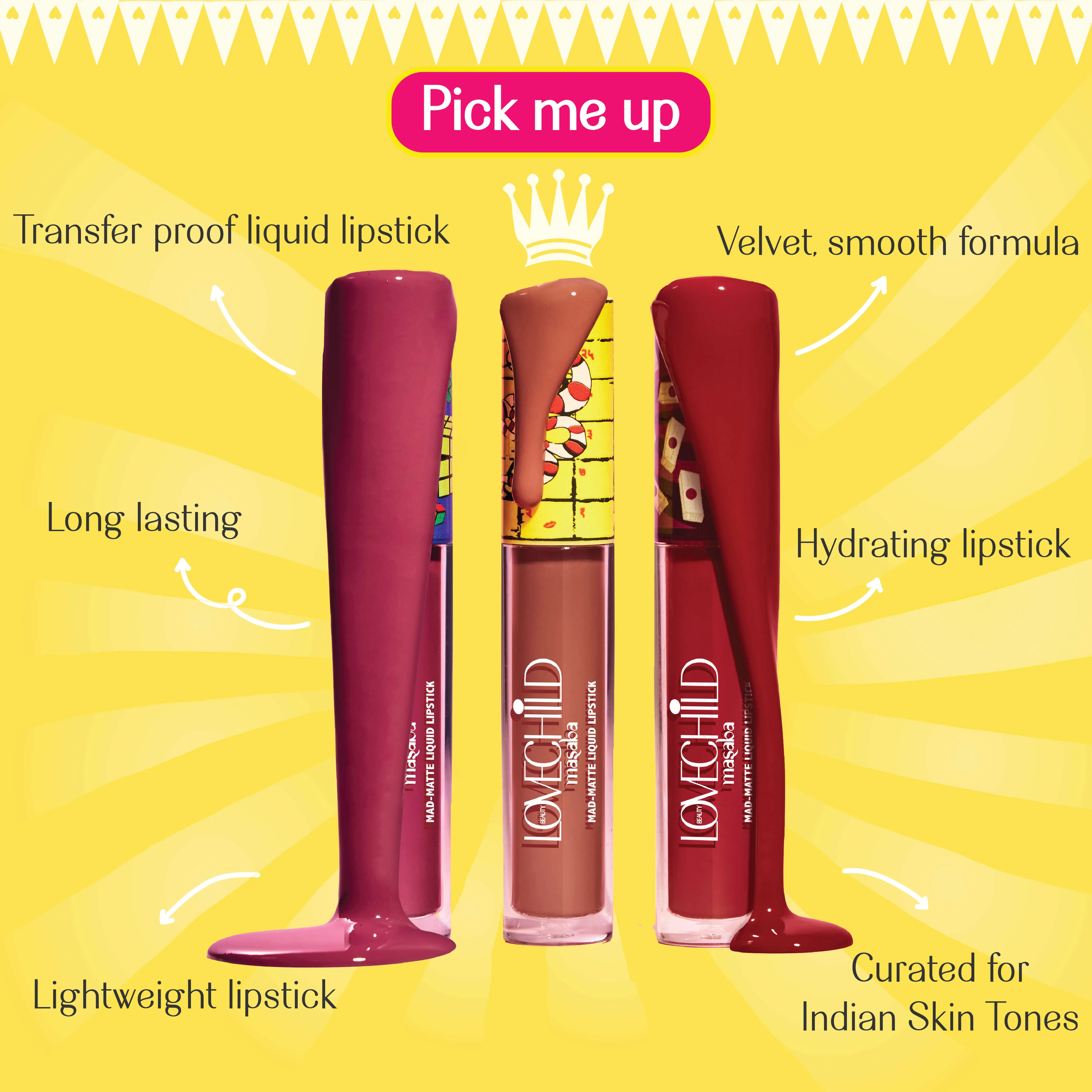 Clear The Lane- Game On! Mad-Matte Liquid Lipstick  (Nude Pink) Transfer-proof
