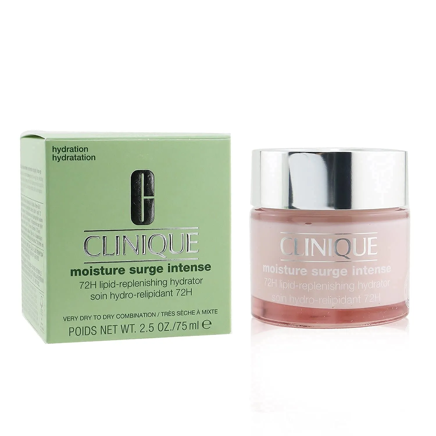 Clinique Moisture Surge Intense 72H Lipid-Replenishing Hydrator for Very Dry to Dry Combination Skin 2.5 oz/75 ml