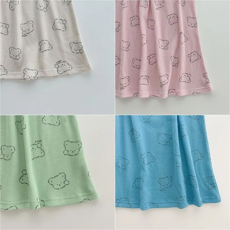 Cloud Bear Waffle Baby Sleeveless Camisole Dress