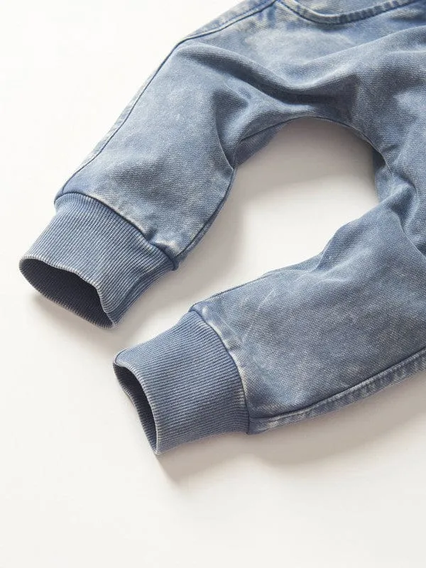 Cotton Jogger - Navy Wash