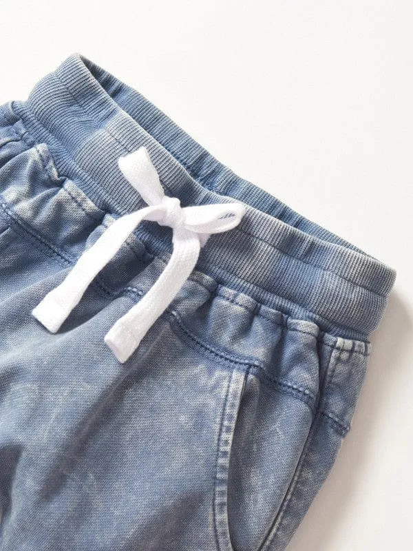 Cotton Jogger - Navy Wash