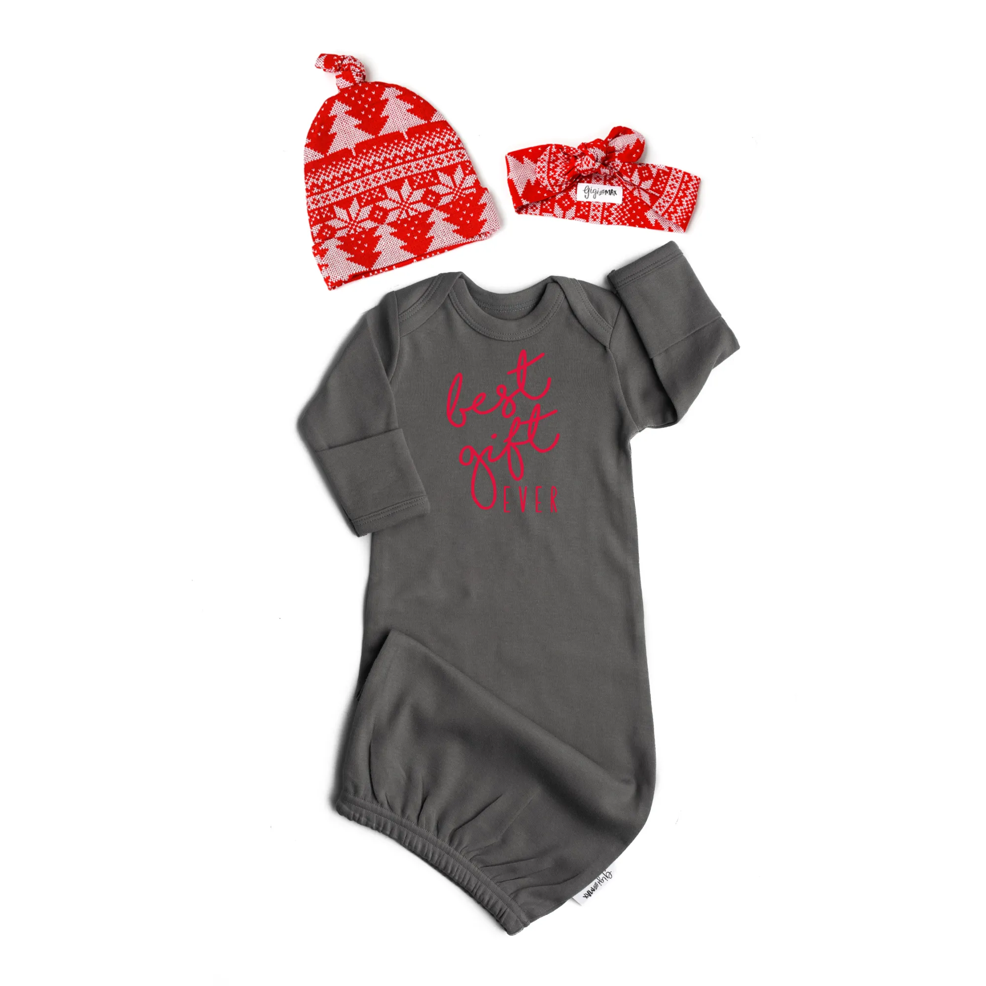 Dark Gray Gown - Best Gift Ever Gender Neutral
