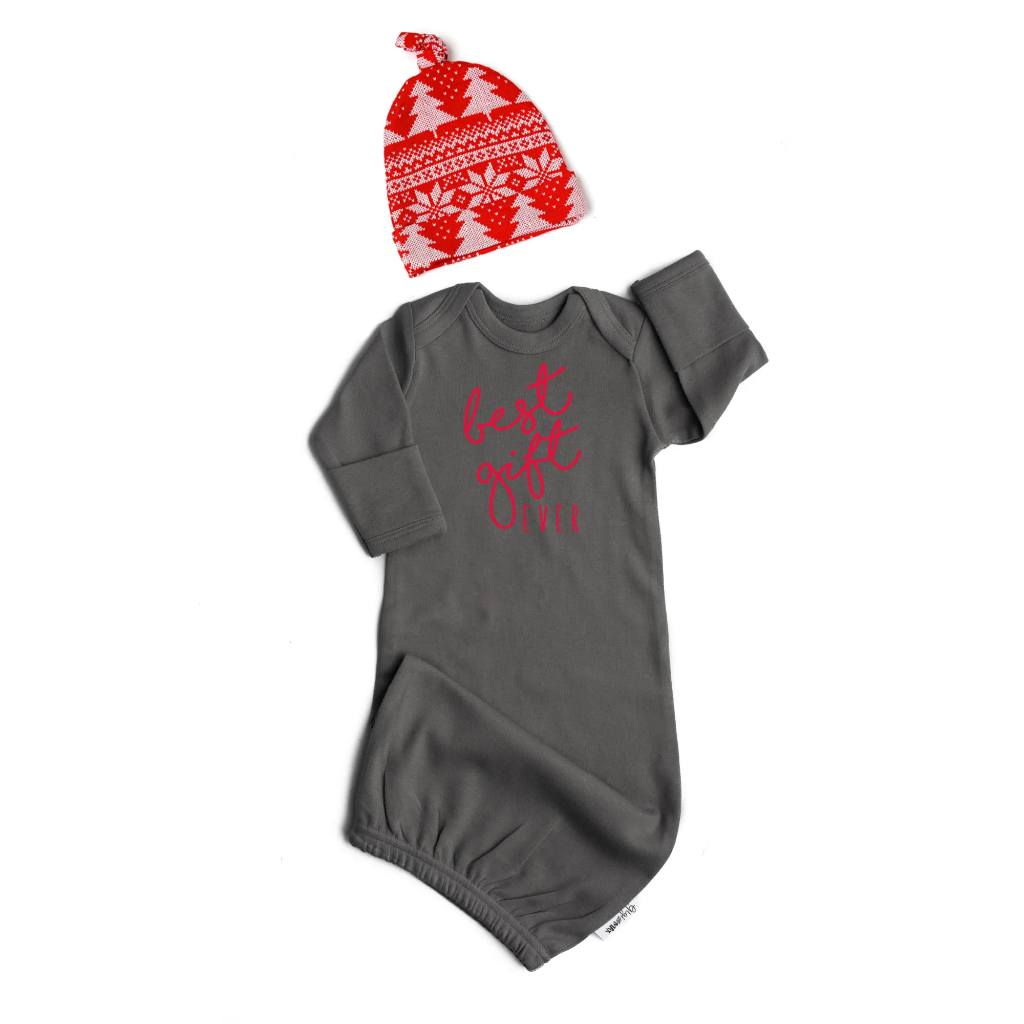 Dark Gray Gown - Best Gift Ever Gender Neutral