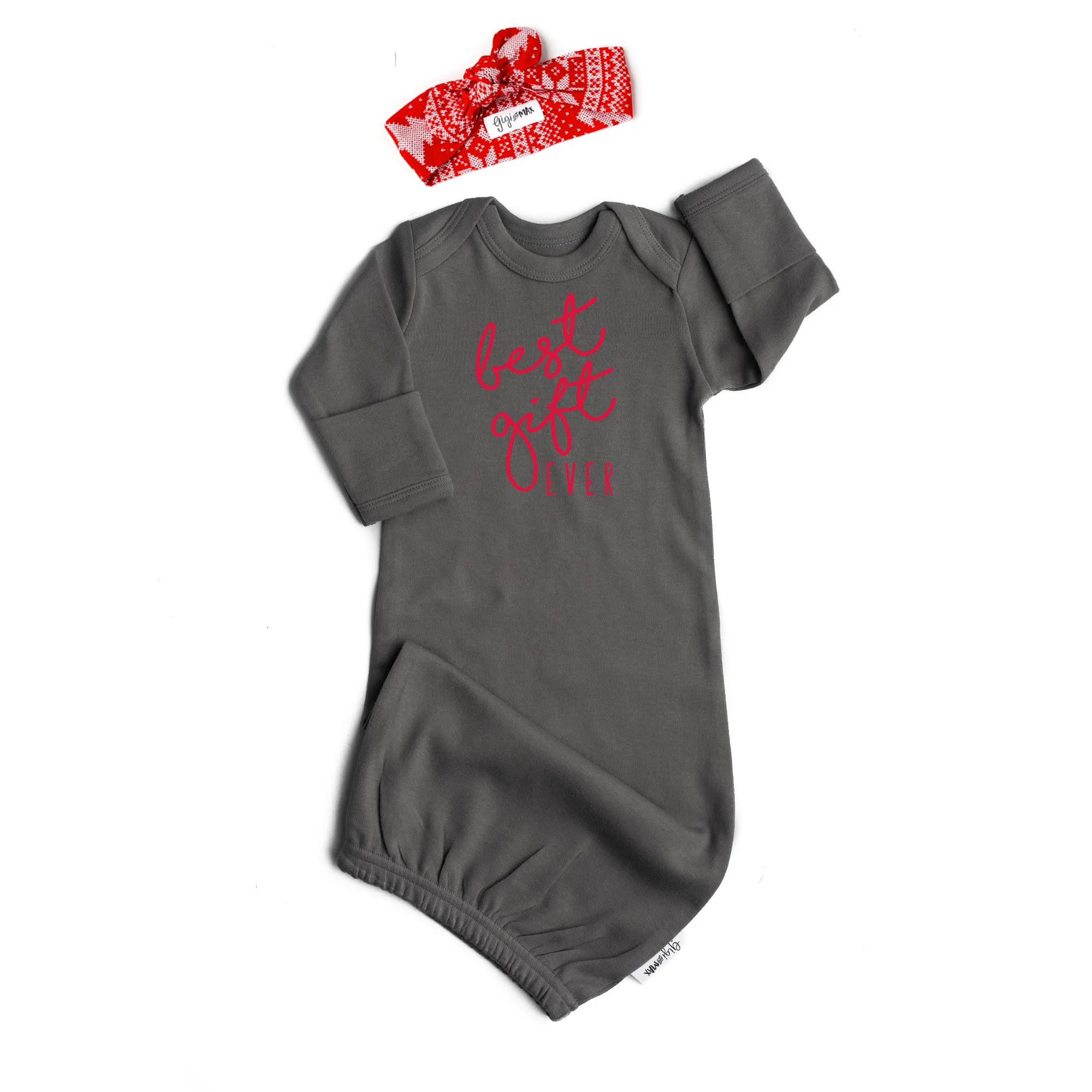 Dark Gray Gown - Best Gift Ever Gender Neutral