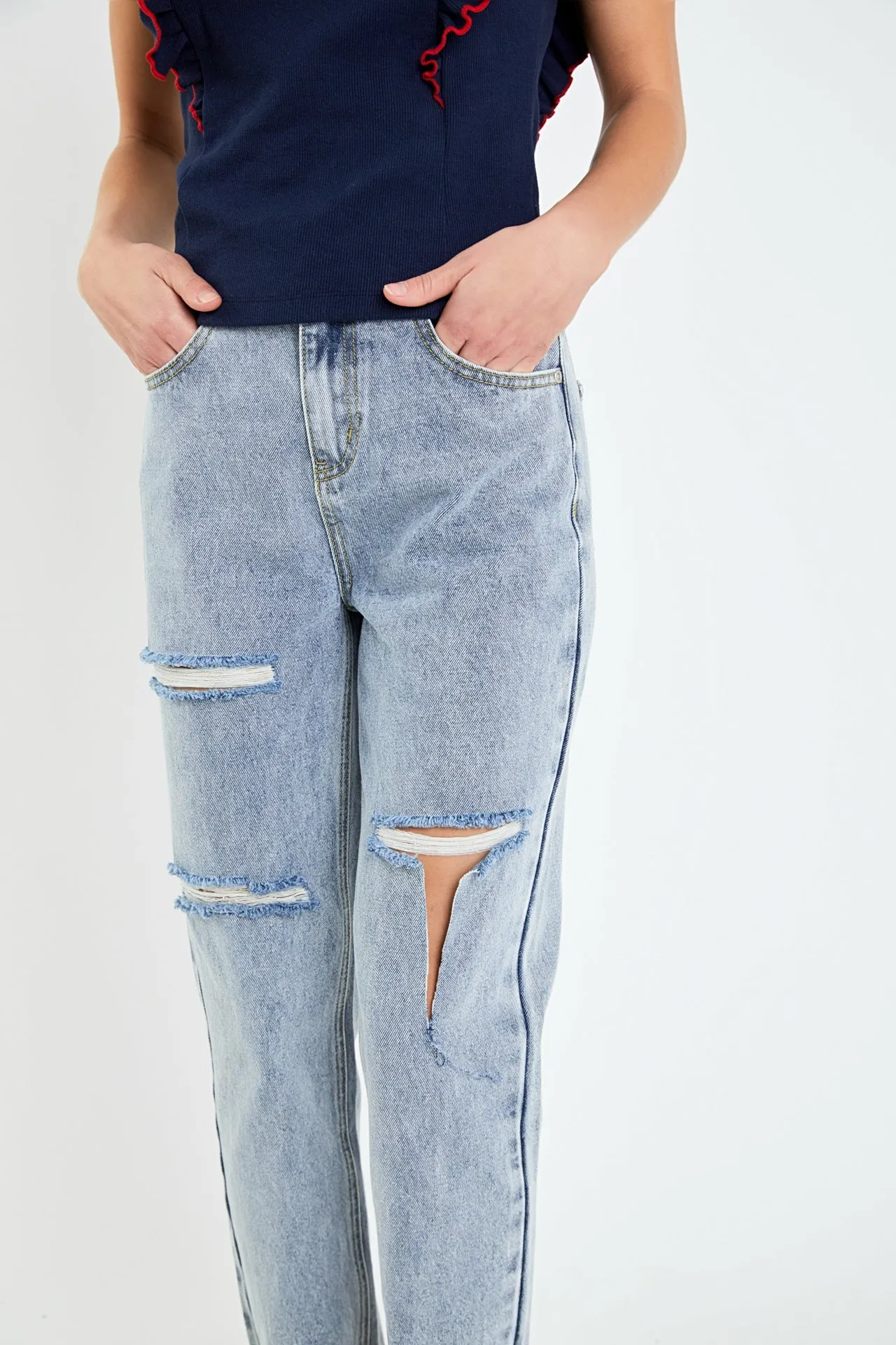 Destroyed Mom Jeans