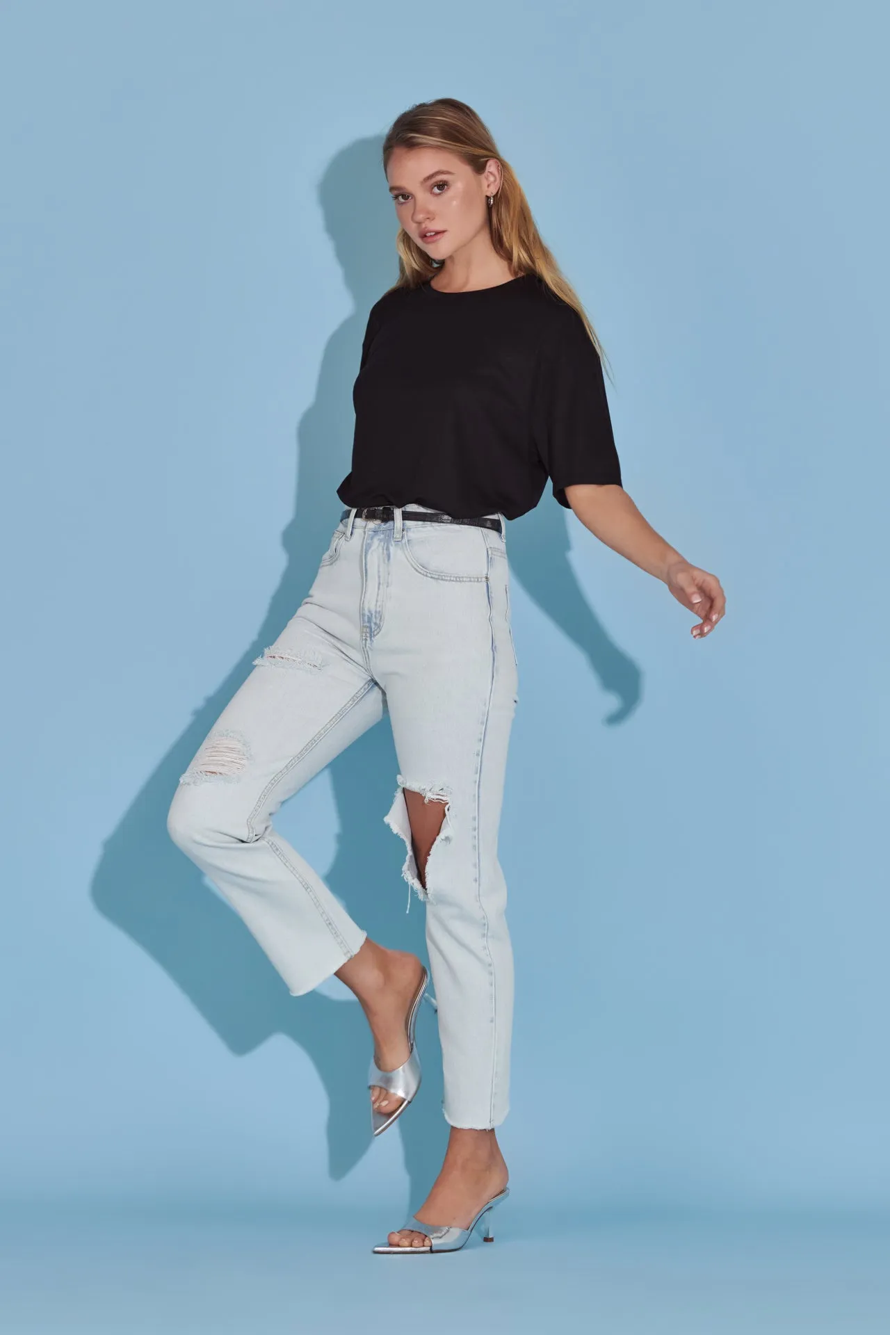 Destroyed Mom Jeans