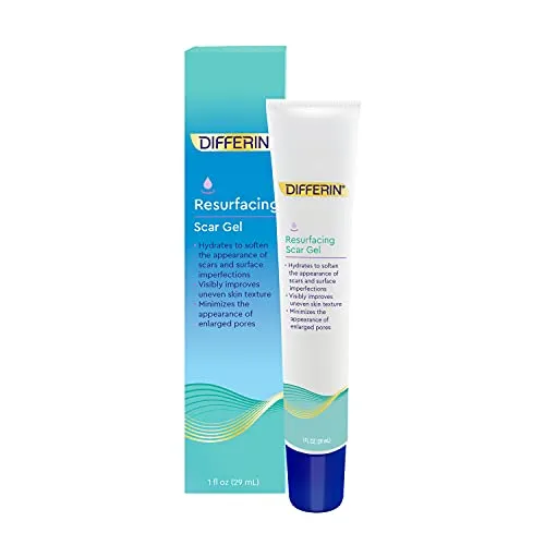 Differin Gel Acne Scar Spot Treatment for Face, Resurfacing Scar Gel, Gentle Skin Care for Acne Prone Sensitive Skin, 1 oz