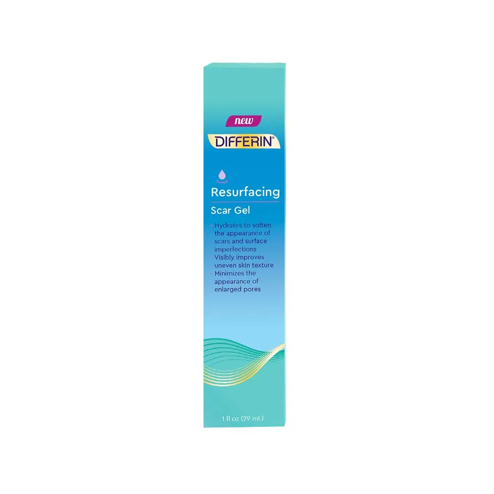 Differin Gel Acne Scar Spot Treatment for Face, Resurfacing Scar Gel, Gentle Skin Care for Acne Prone Sensitive Skin, 1 oz