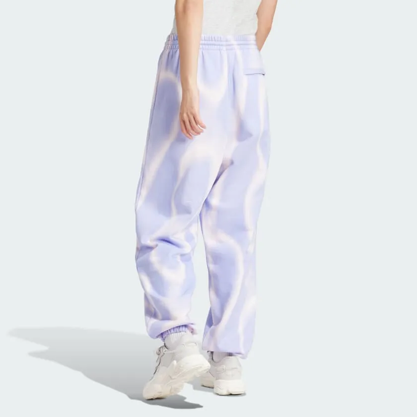 DYE ALLOVER PRINT SWEAT JOGGERS - Violet Tone