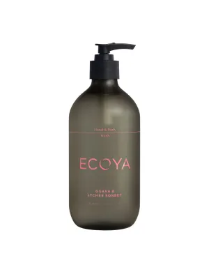 ECOYA Hand & Body Wash 450ml - Guava & Lychee
