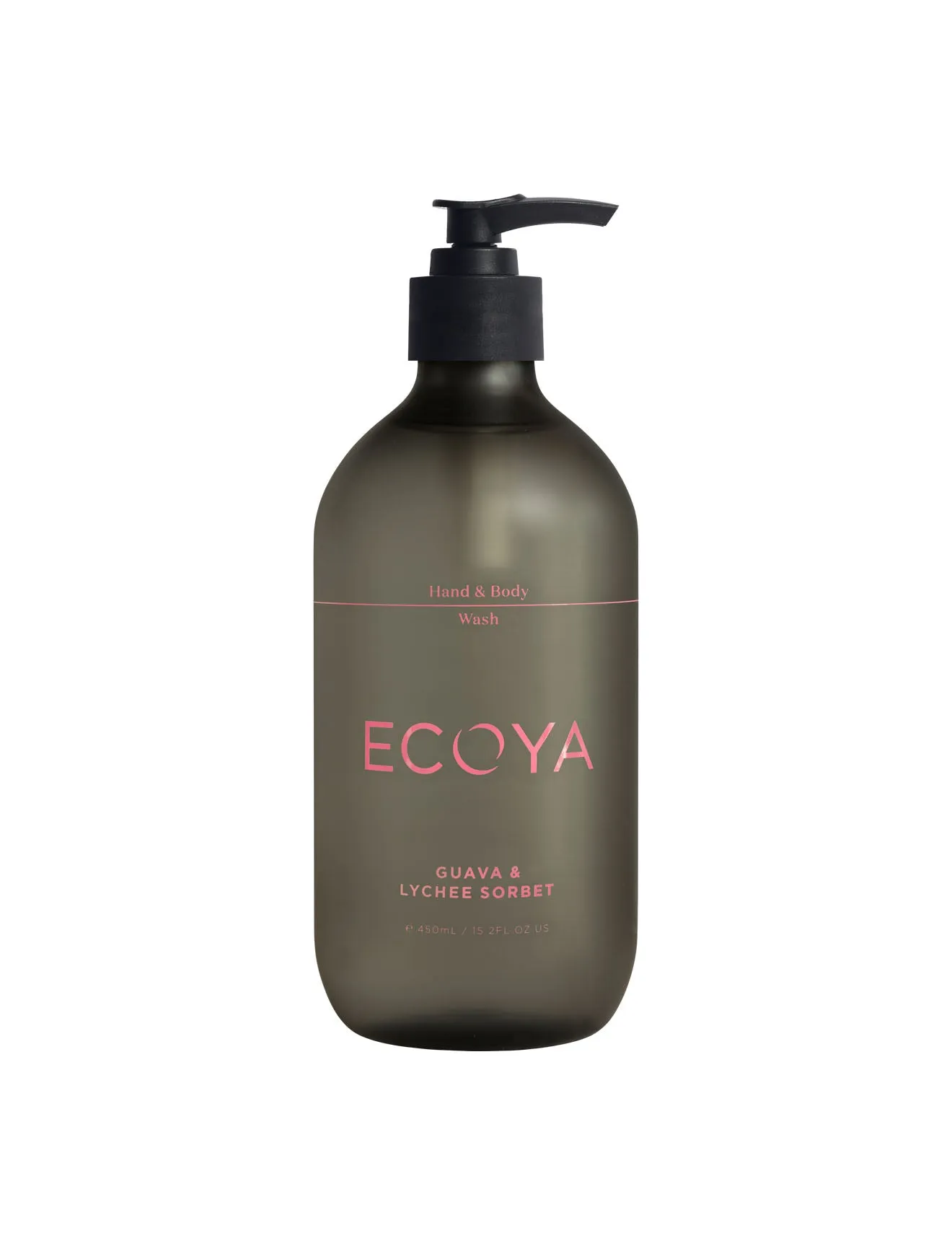ECOYA Hand & Body Wash 450ml - Guava & Lychee