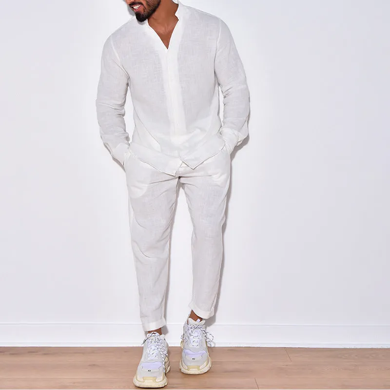 Effortless Linen Set: Timeless Comfort and Casual Elegance