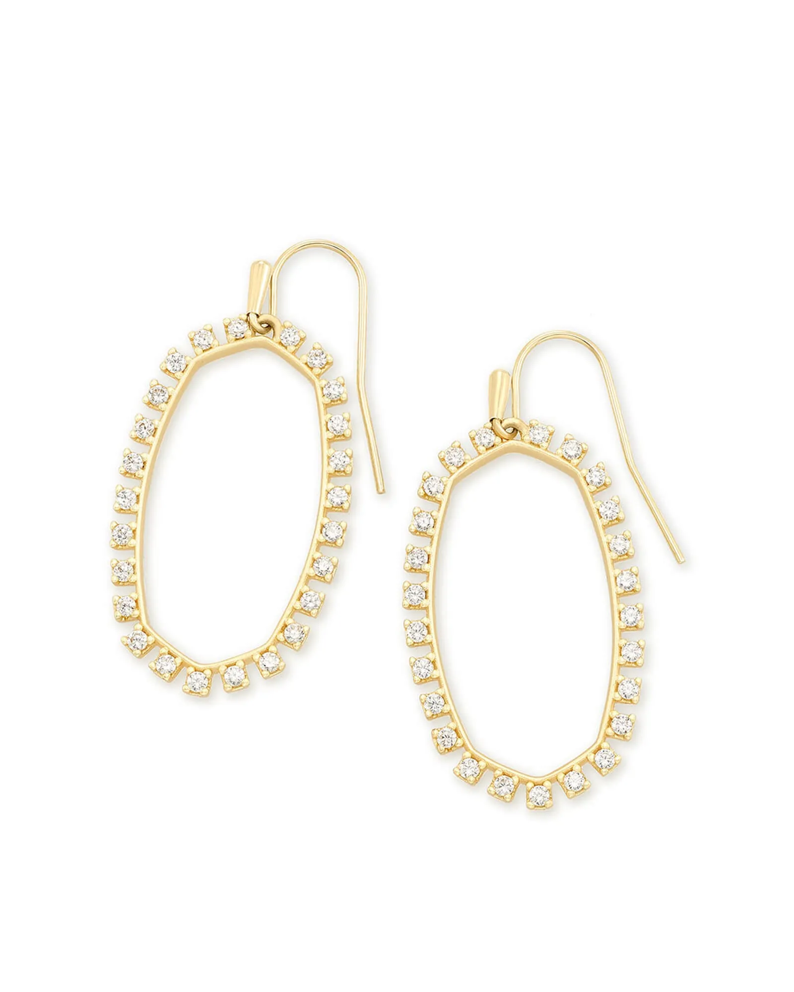 Elle Crystal Open Frame Earring