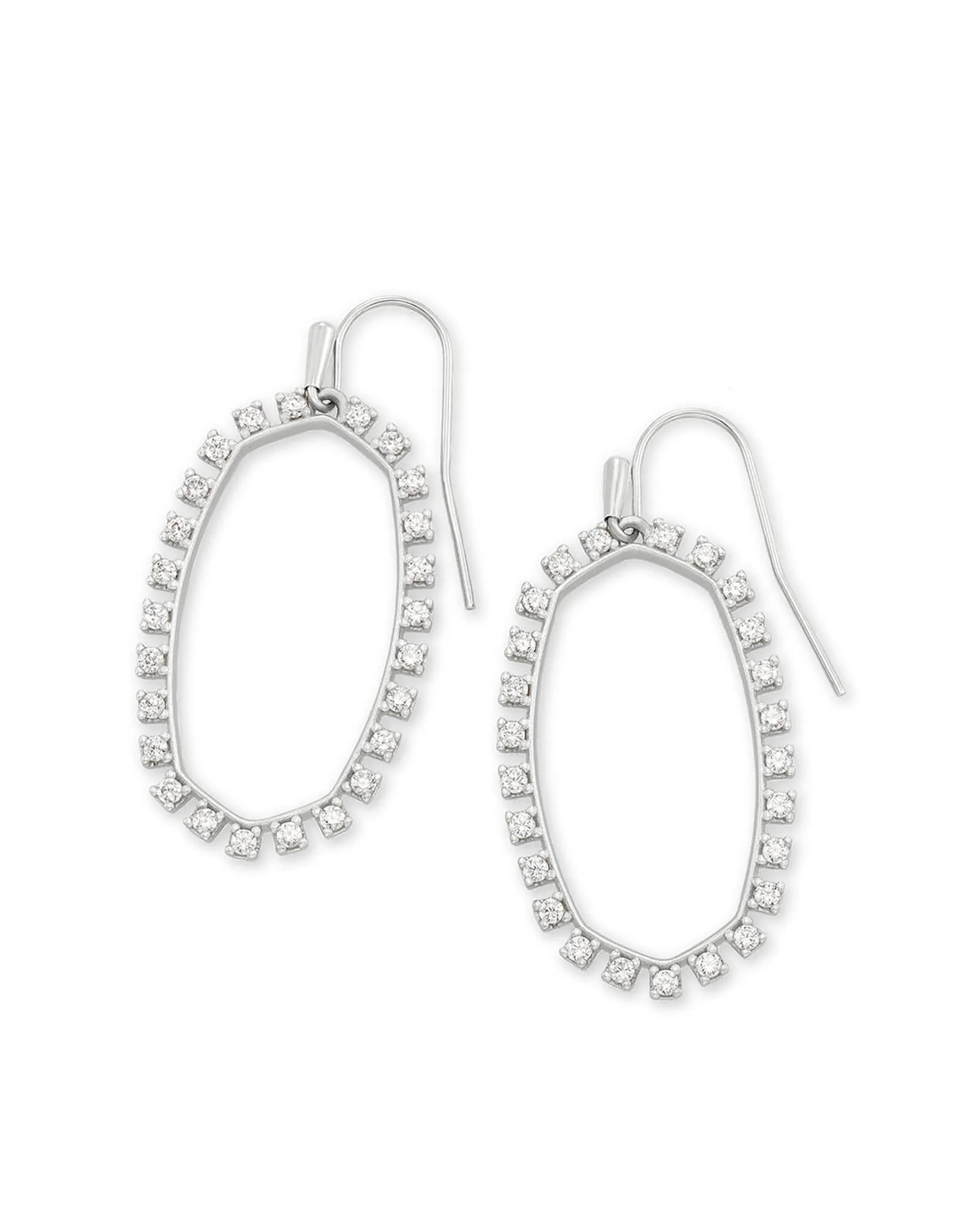 Elle Crystal Open Frame Earring