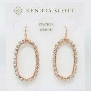Elle Crystal Open Frame Earring