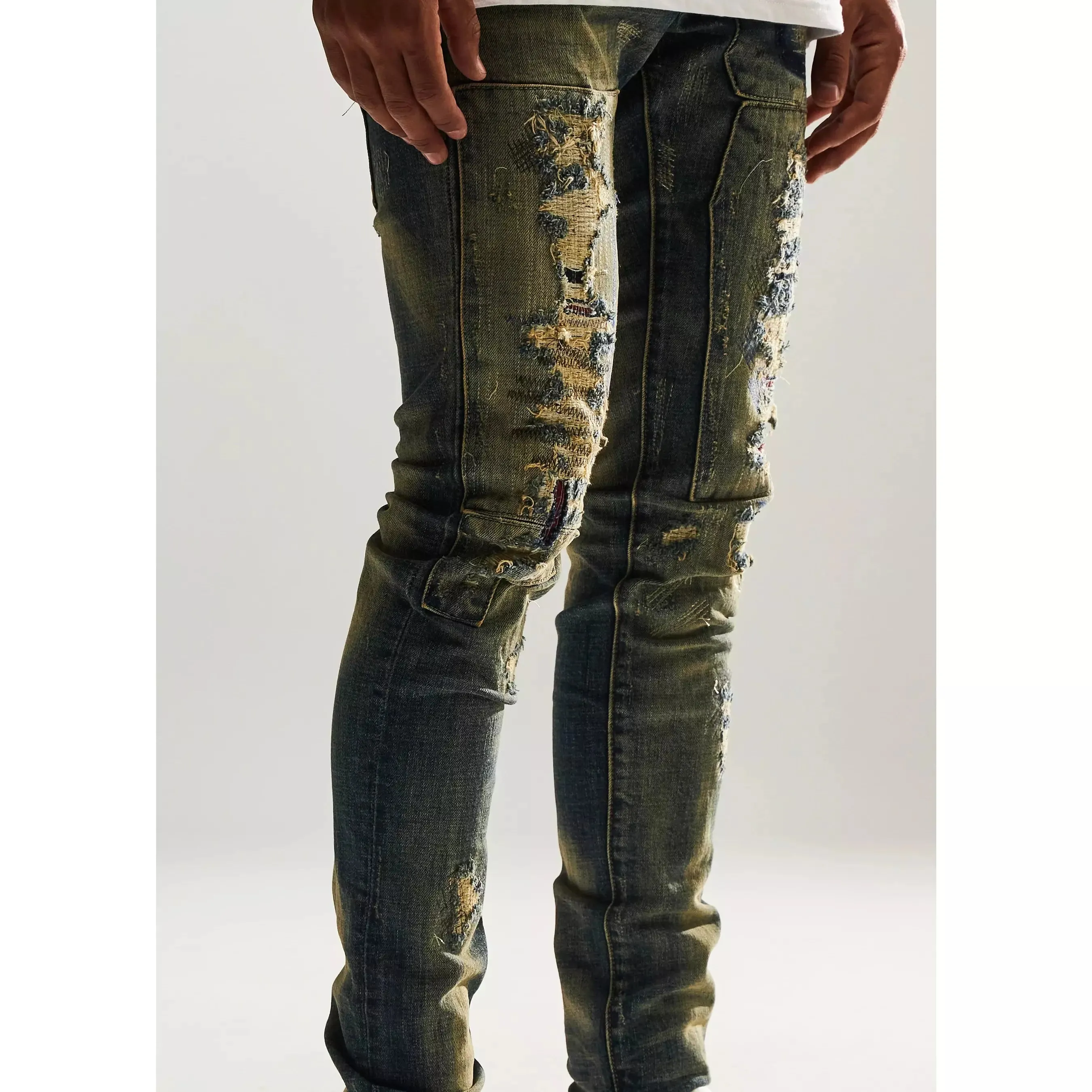 Embellish Barker Sand Wash Denim Jeans (EMBSP122-100)