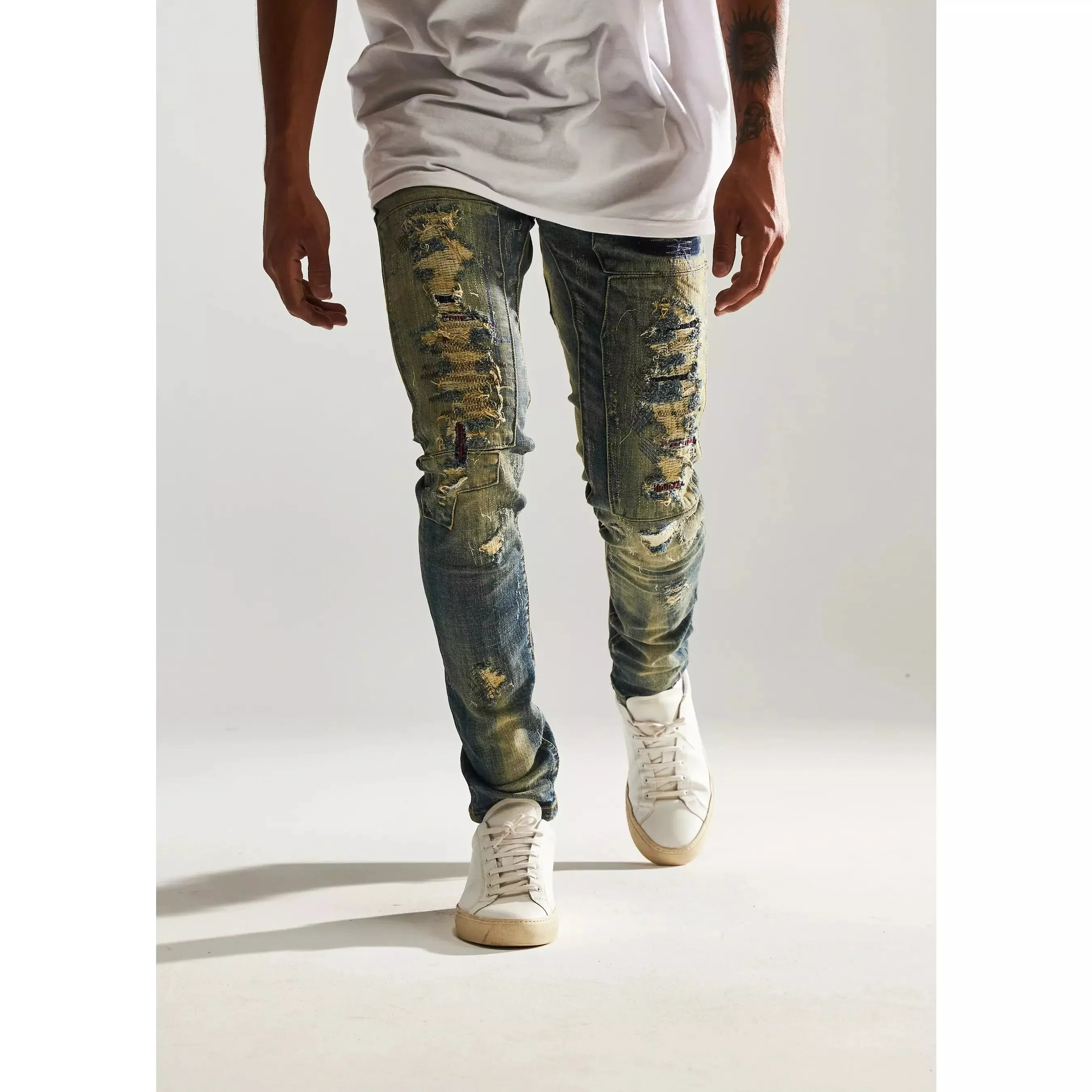Embellish Barker Sand Wash Denim Jeans (EMBSP122-100)