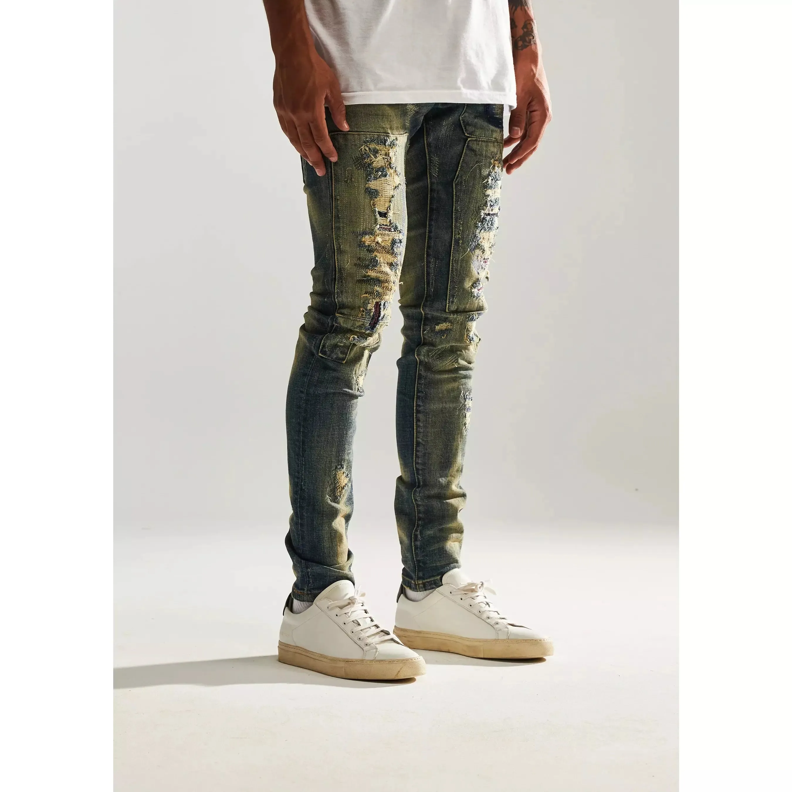 Embellish Barker Sand Wash Denim Jeans (EMBSP122-100)