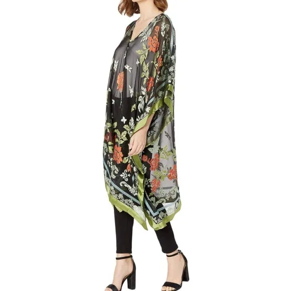 Embroidered Floral Kimono