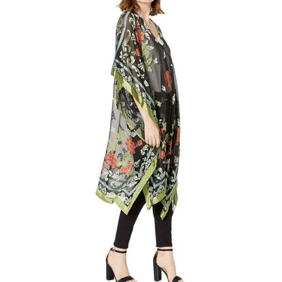 Embroidered Floral Kimono