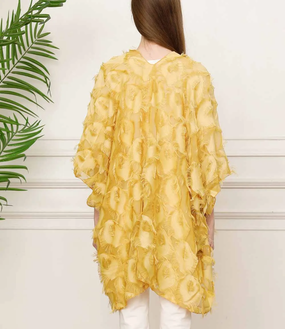 Eyelash Style Fashion Sheer Kimono