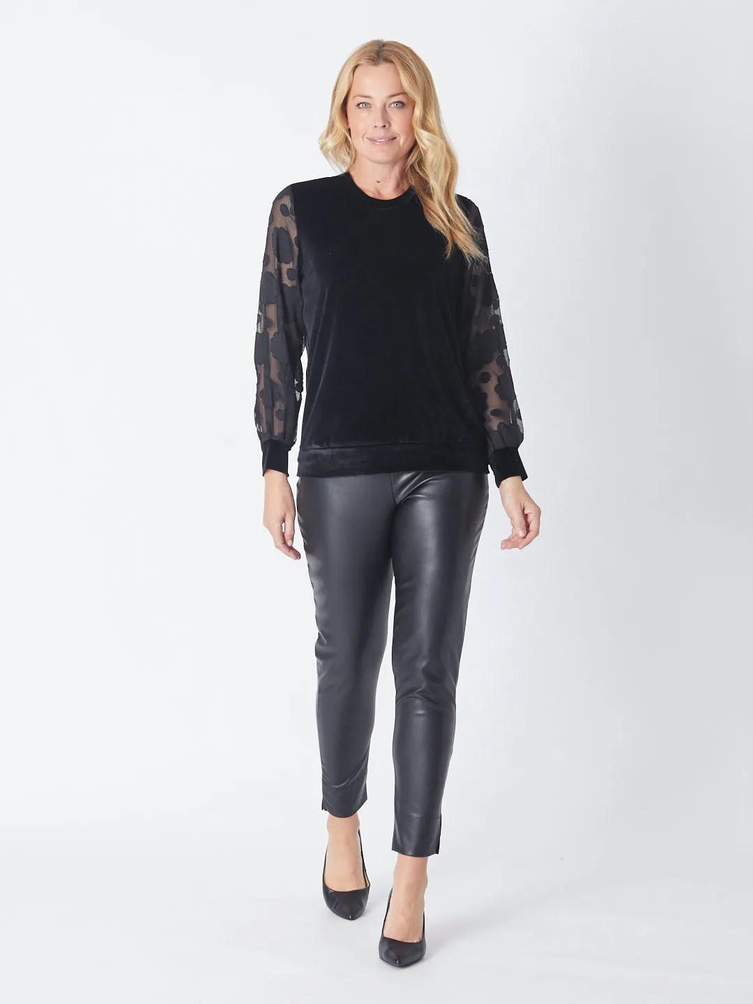 Faux Leather Legging - Black 27062